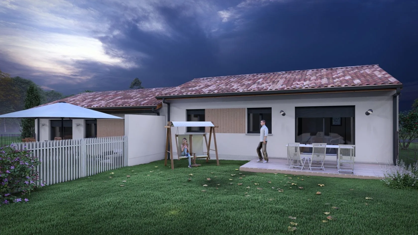 Maison neuve 75 m² à Saint-Pierre-du-Mont (40280)
