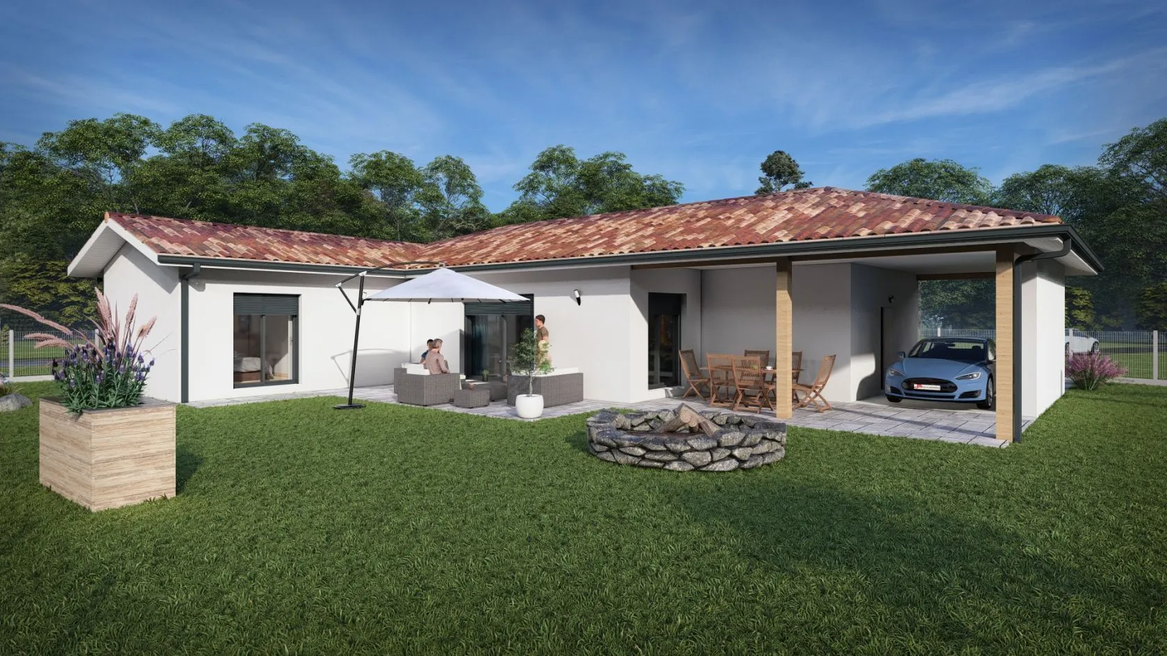 Maison neuve 105 m² à Préchacq-les-Bains (40465)