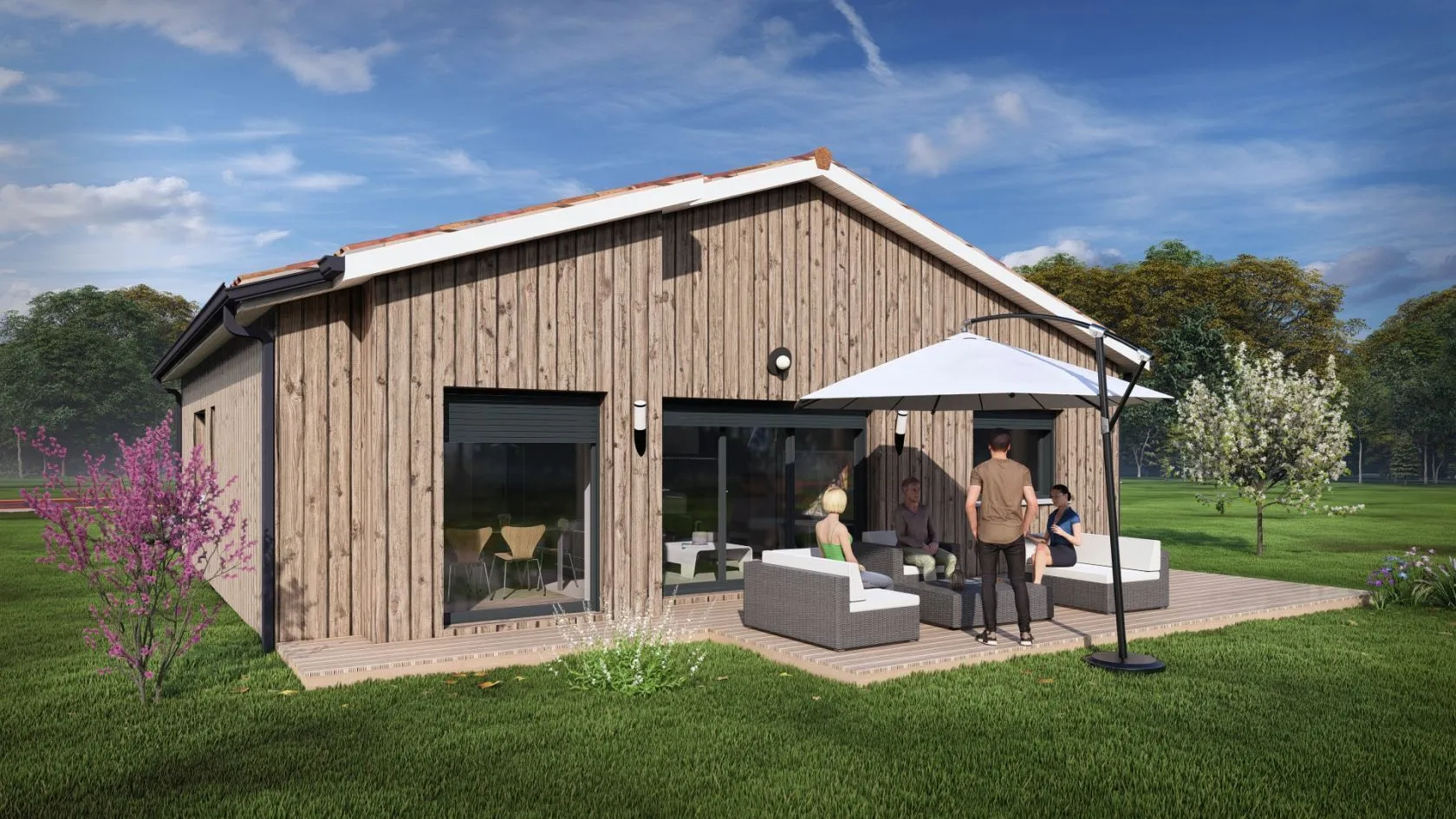 Maison neuve 95 m² à Lacquy (40120)