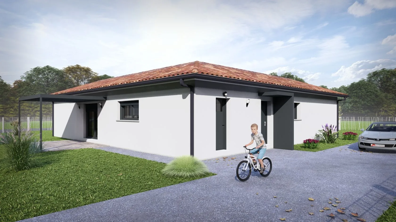 Maison neuve 145 m² à Ygos-Saint-Saturnin (40110)