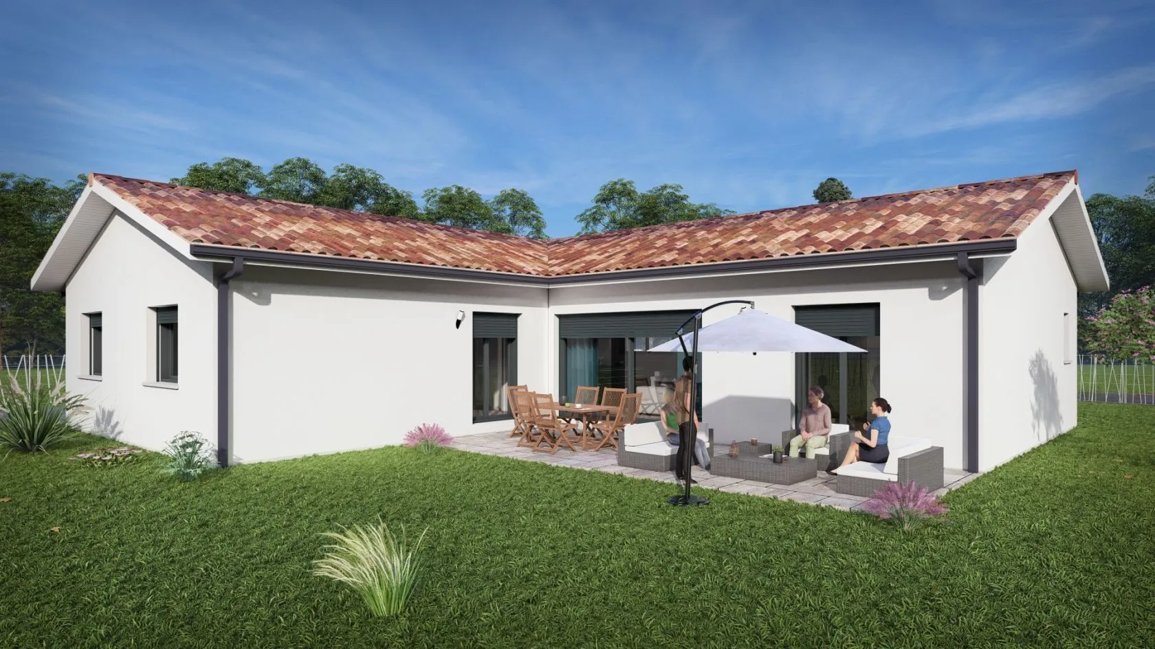 Maison neuve 145 m² à Ygos-Saint-Saturnin (40110)