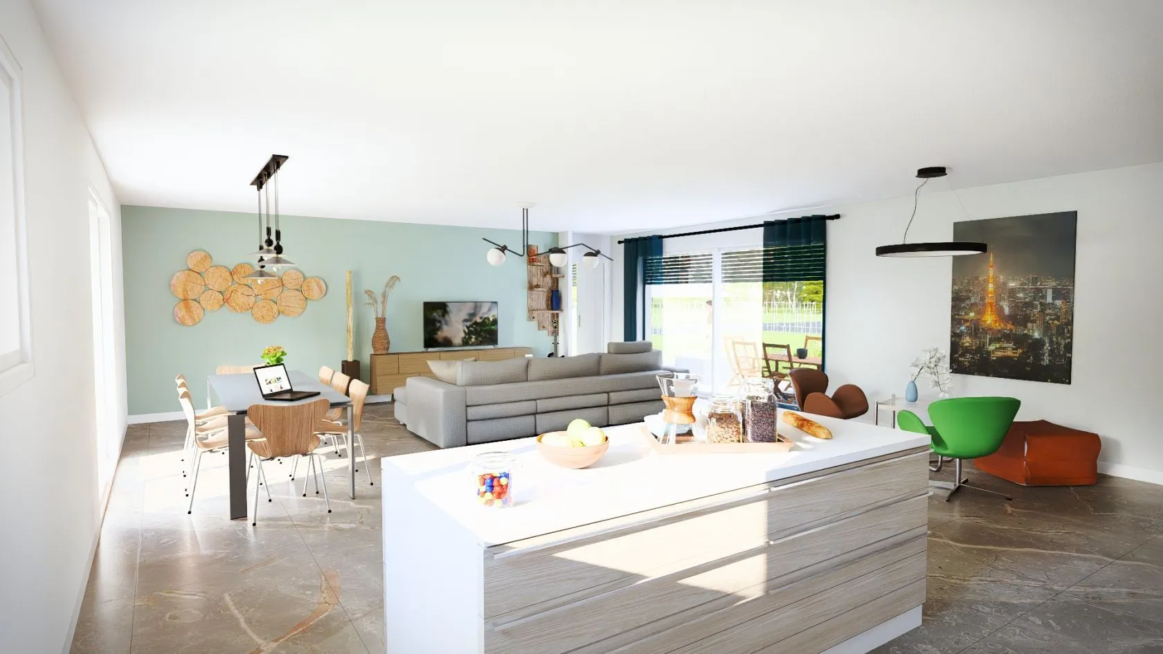 Maison neuve 145 m² à Ygos-Saint-Saturnin (40110)