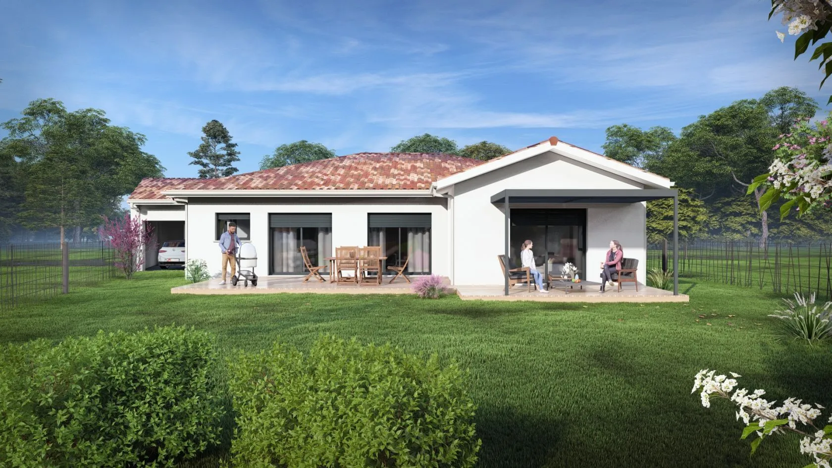 Maison neuve 145 m² à Saint-Palais (64120)