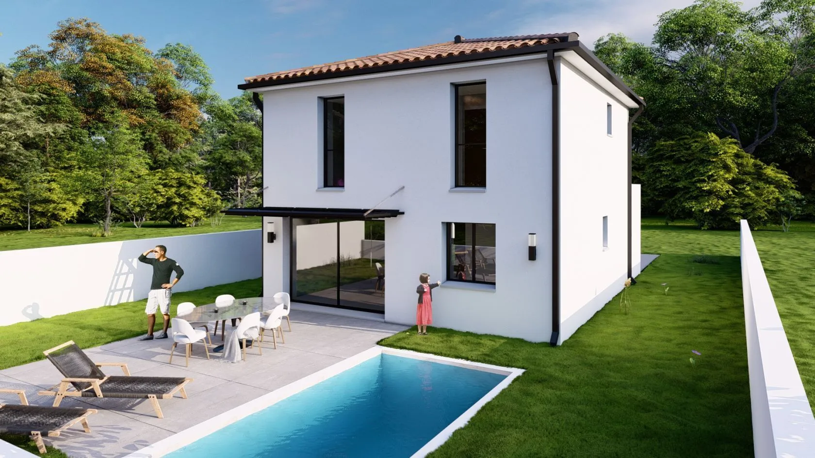 Maison neuve 79 m² à Sauvian (34410)