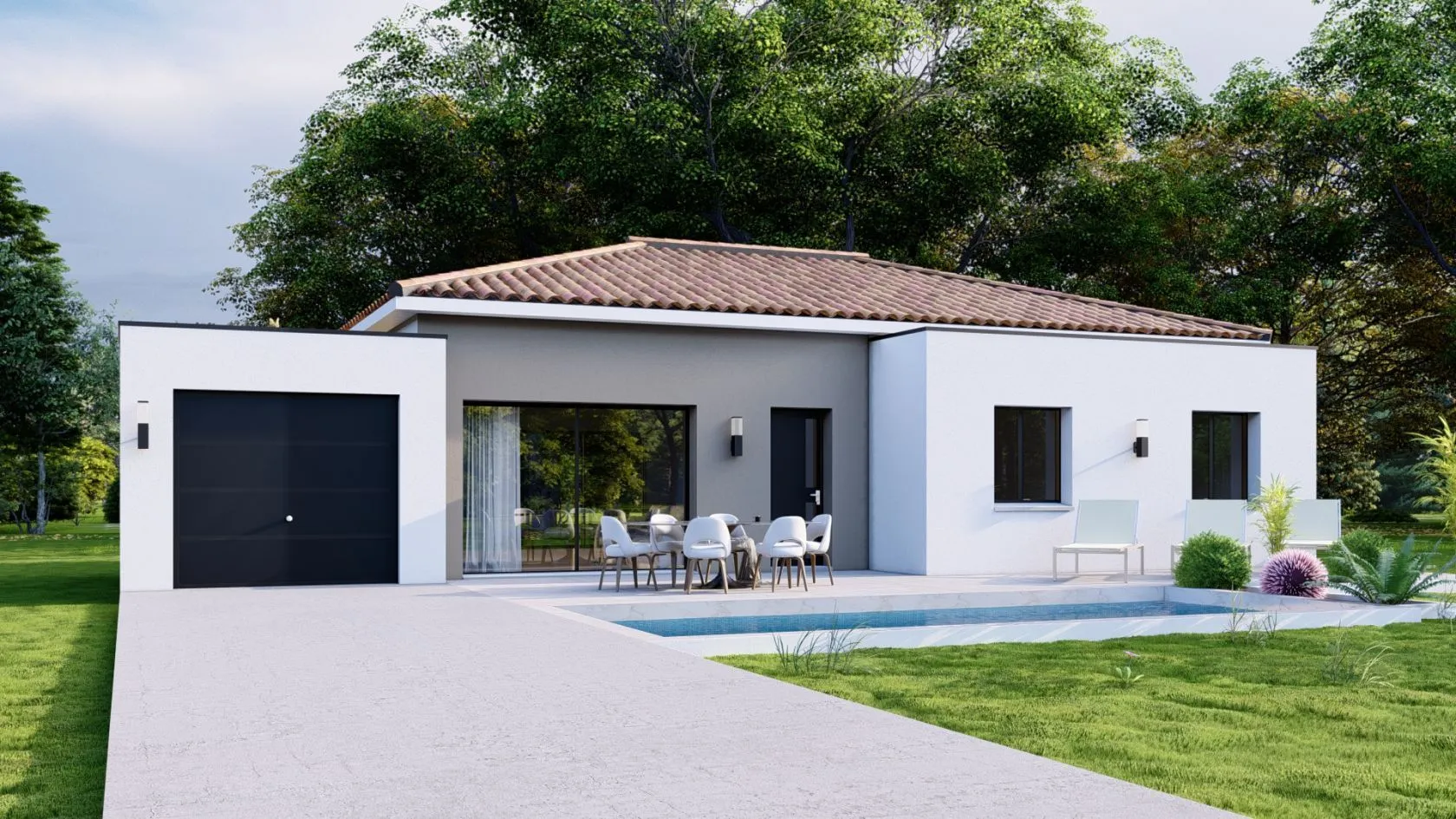 Maison neuve 100 m² à Alignan-du-Vent (34290)
