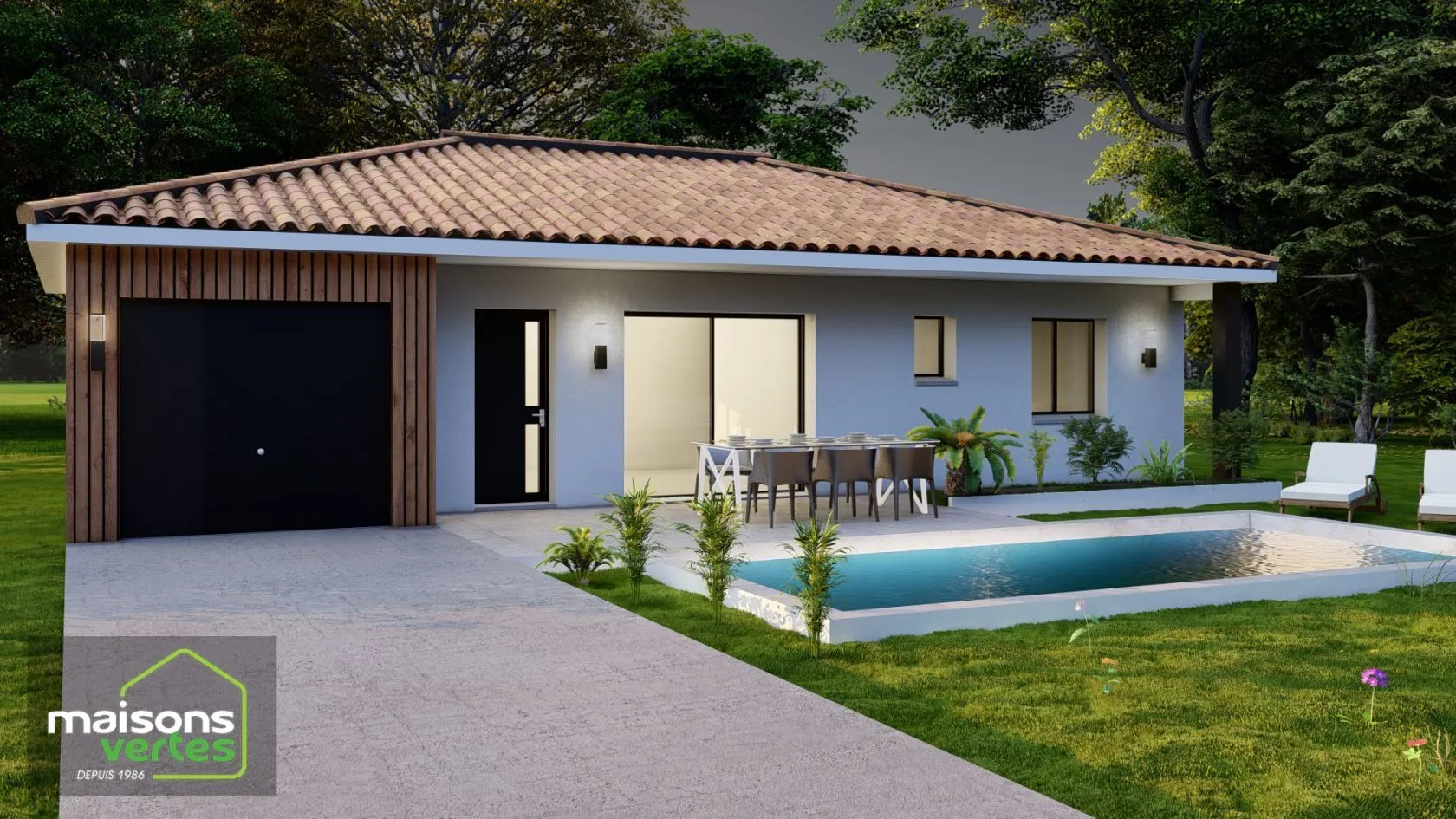 Maison neuve 87 m² à Servian (34290)