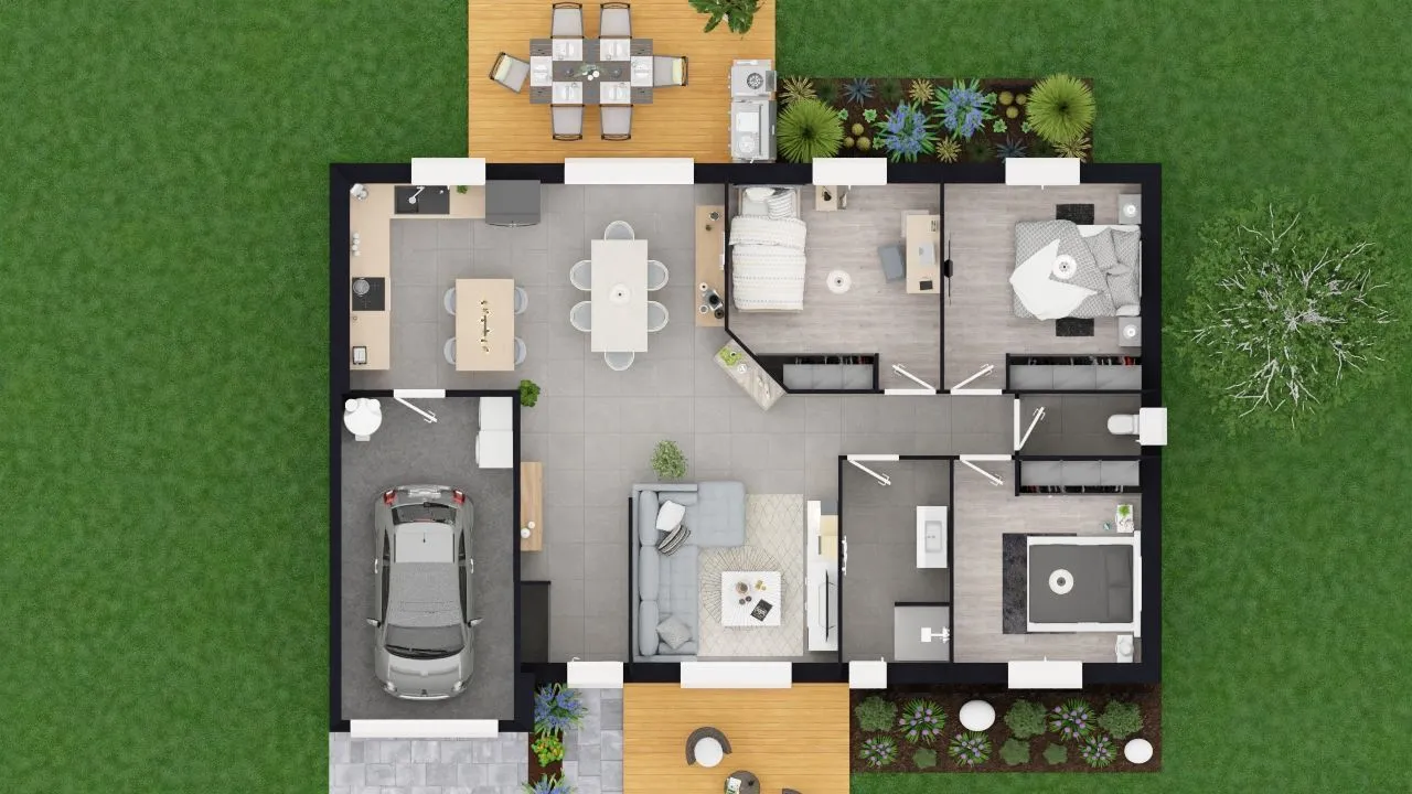 Maison neuve 87 m² à Servian (34290)