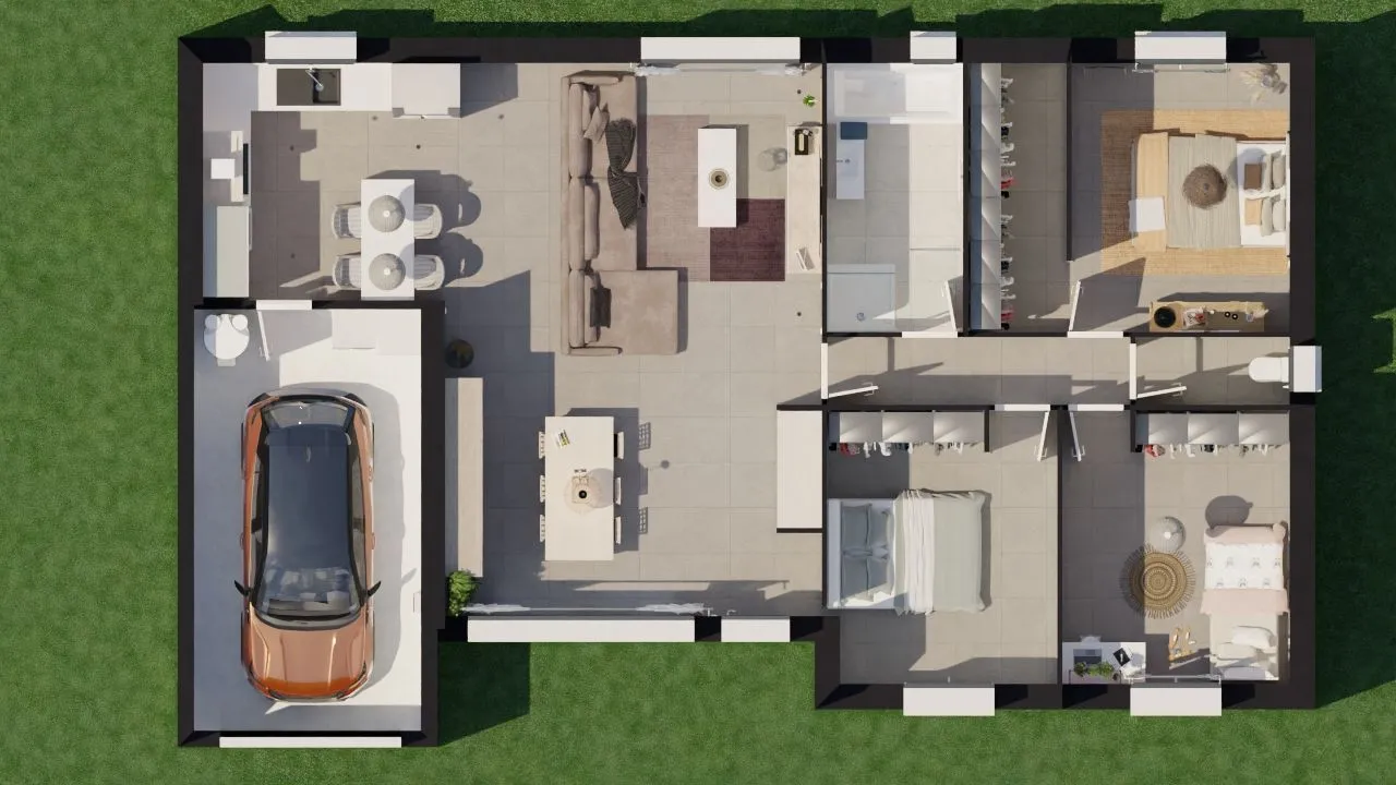 Maison neuve 90 m² à Coursan (11110)