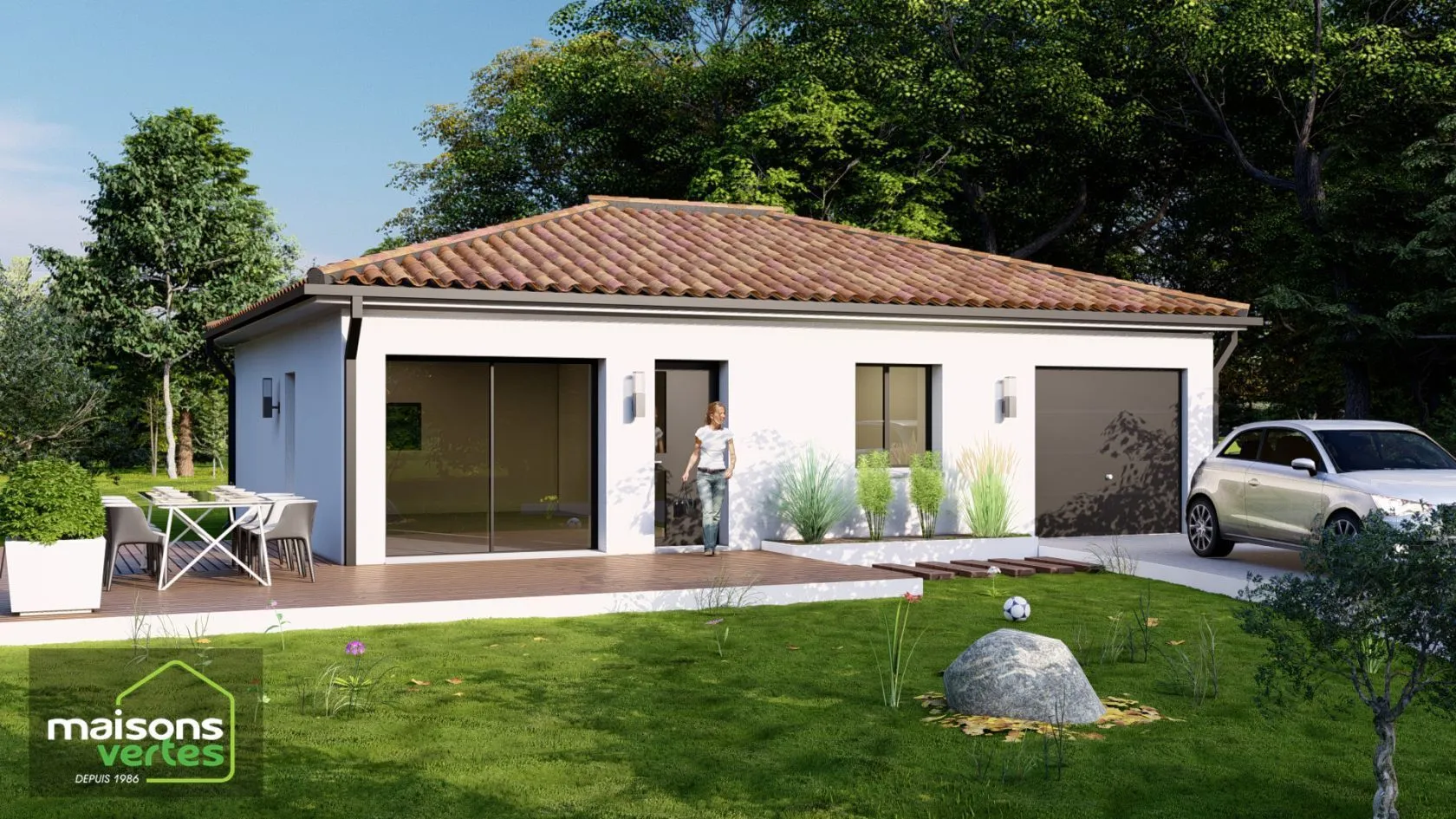 Maison neuve 69 m² à Alignan-du-Vent (34290)