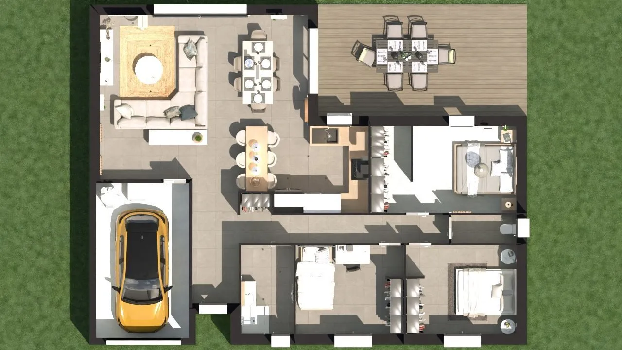 Maison neuve 95 m² à Roujan (34320)