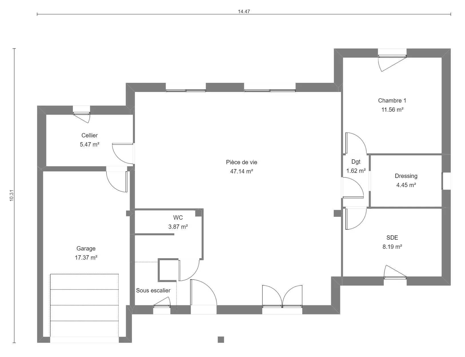 Calluna-4ch124 — modèle de maison