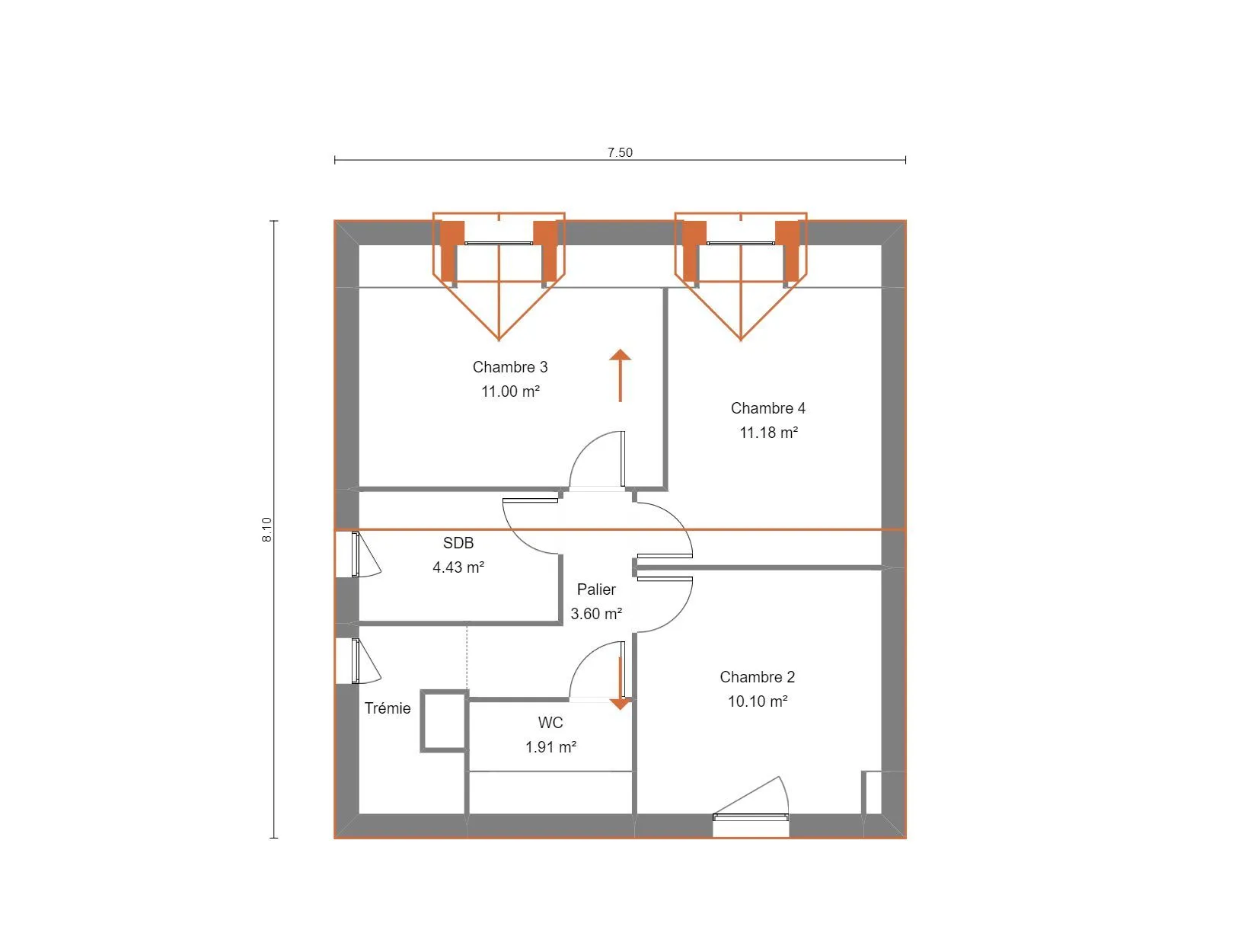 Calluna-4ch124 — modèle de maison
