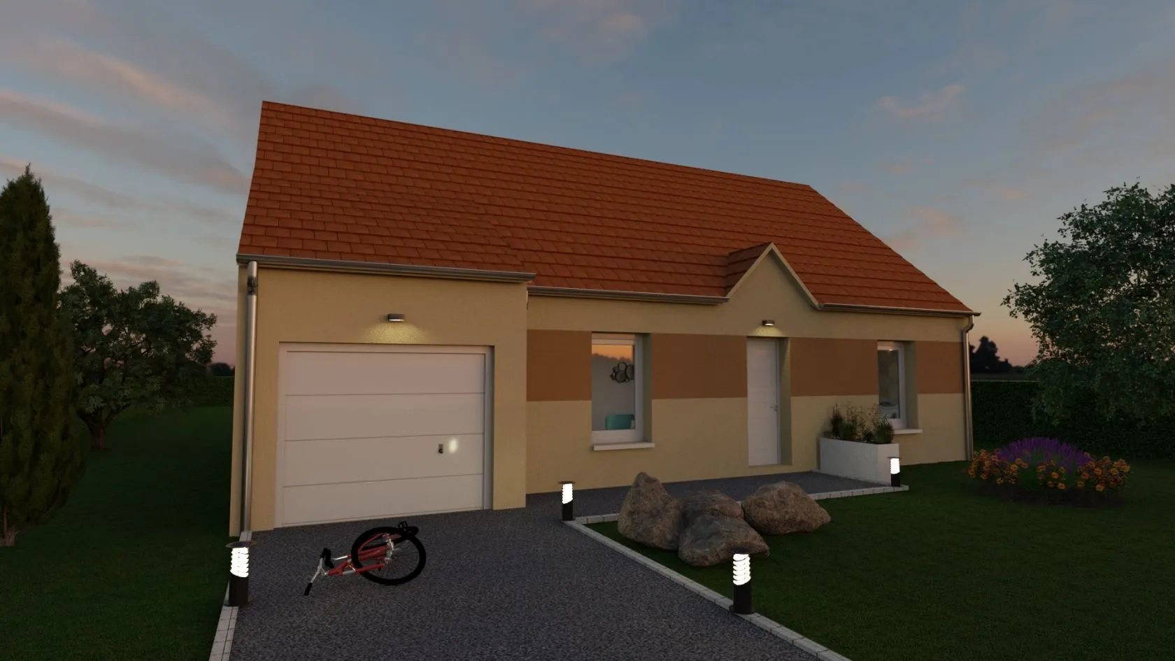 Maison neuve à Bailleau-l'Évêque