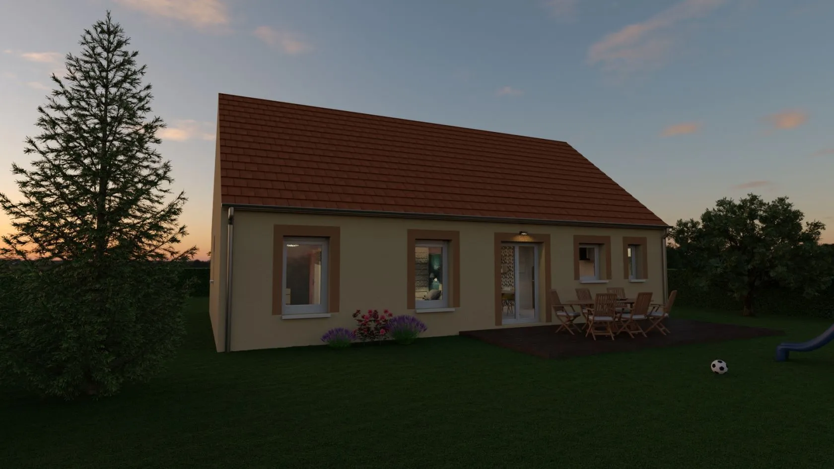 Maison neuve 79 m² à Sainte-Aulde (77260)