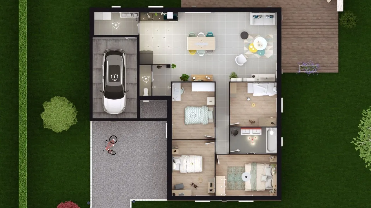 Maison neuve 103 m² à Viels-Maisons (02540)