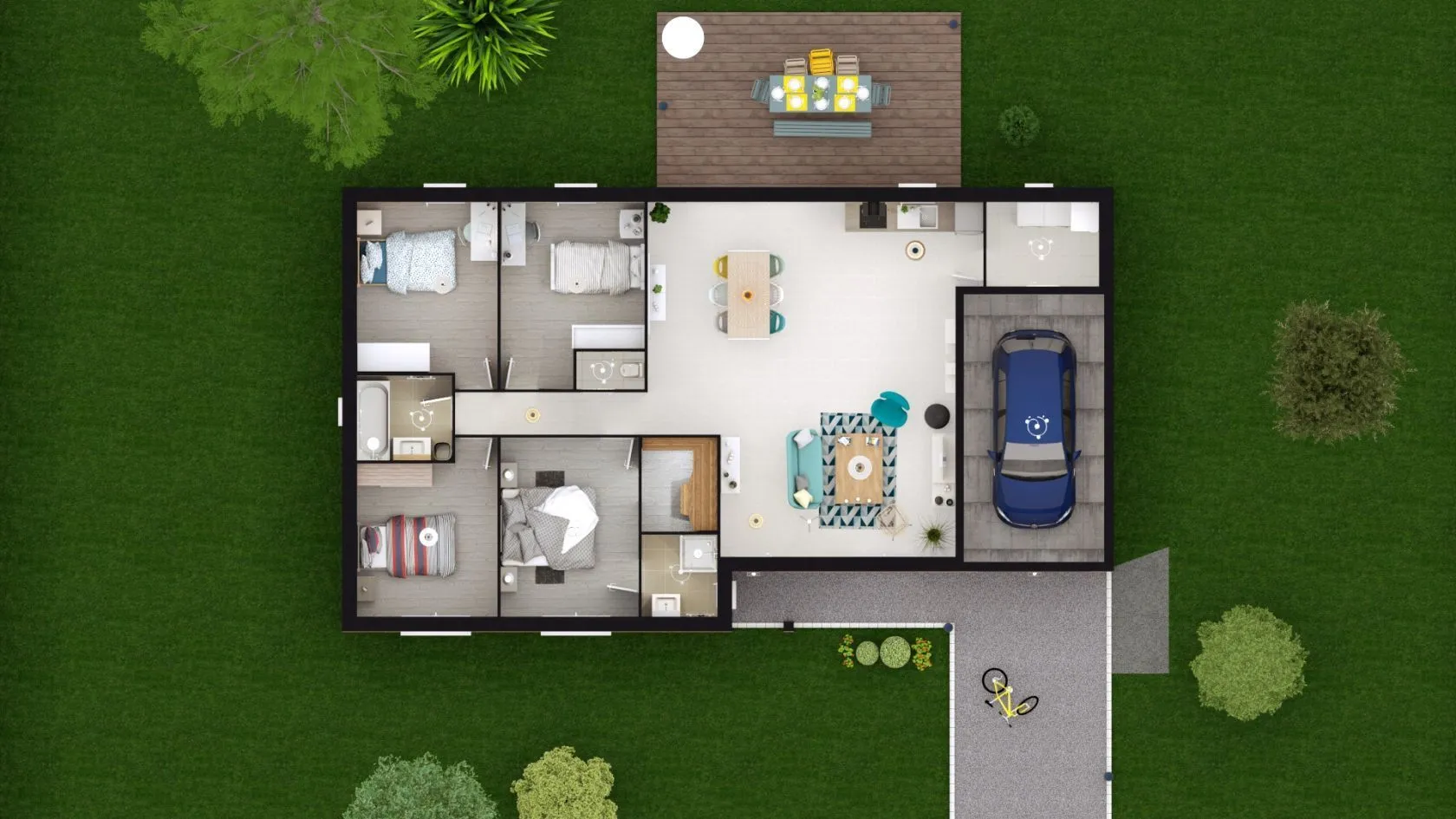 Maison neuve 109 m² à Fontaine-Simon (28240)