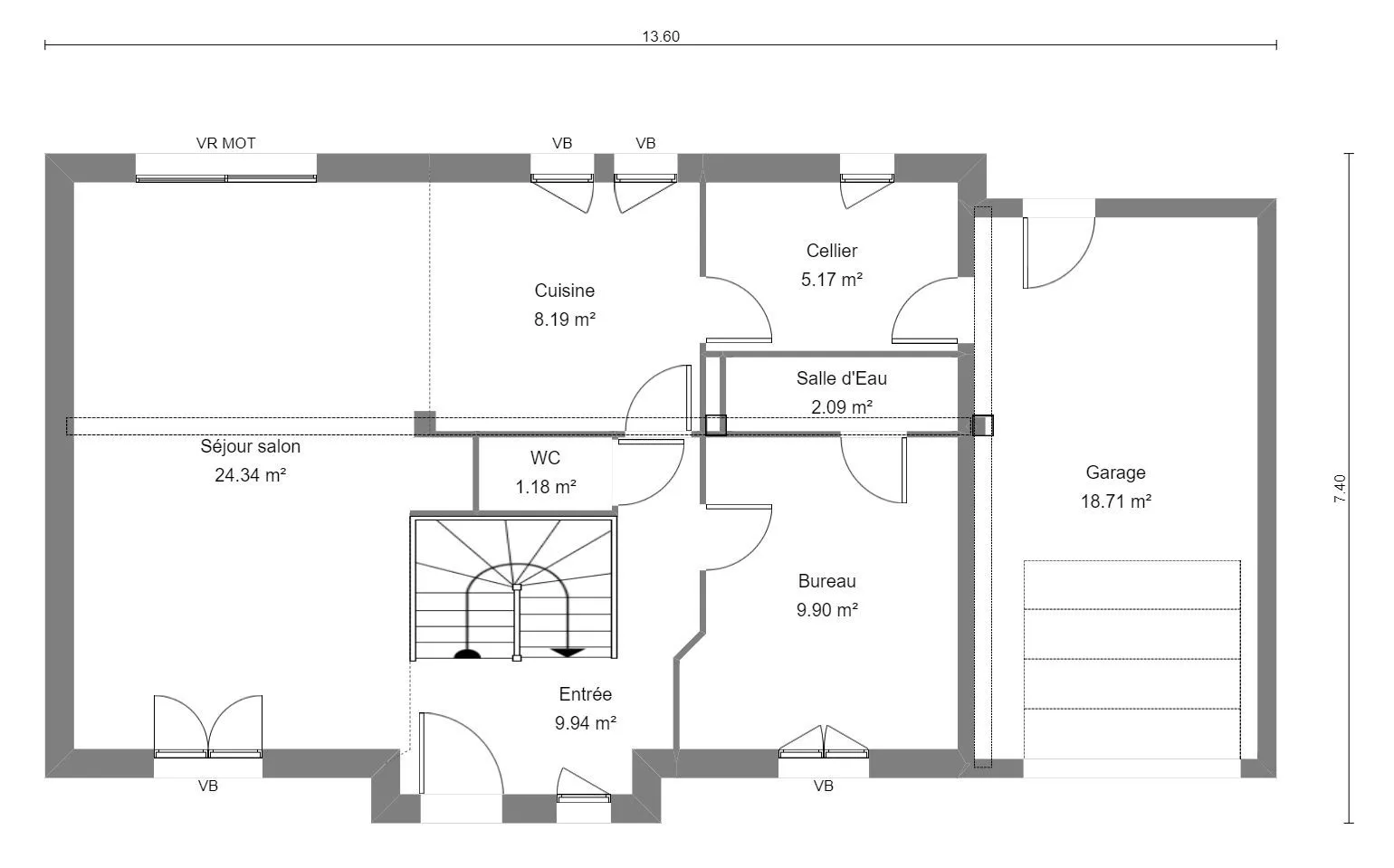 Maison neuve 139 m² à Saint-Mammès (77670)