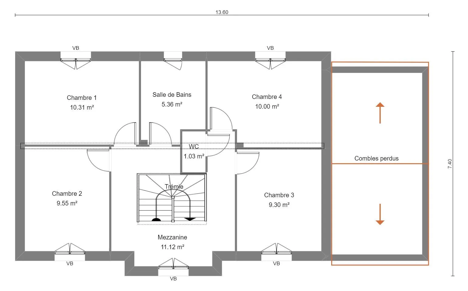 Maison neuve 139 m² à Saint-Mammès (77670)