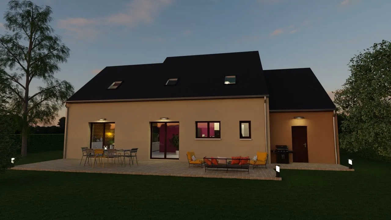 Maison neuve 138 m² à Tigeaux (77163)