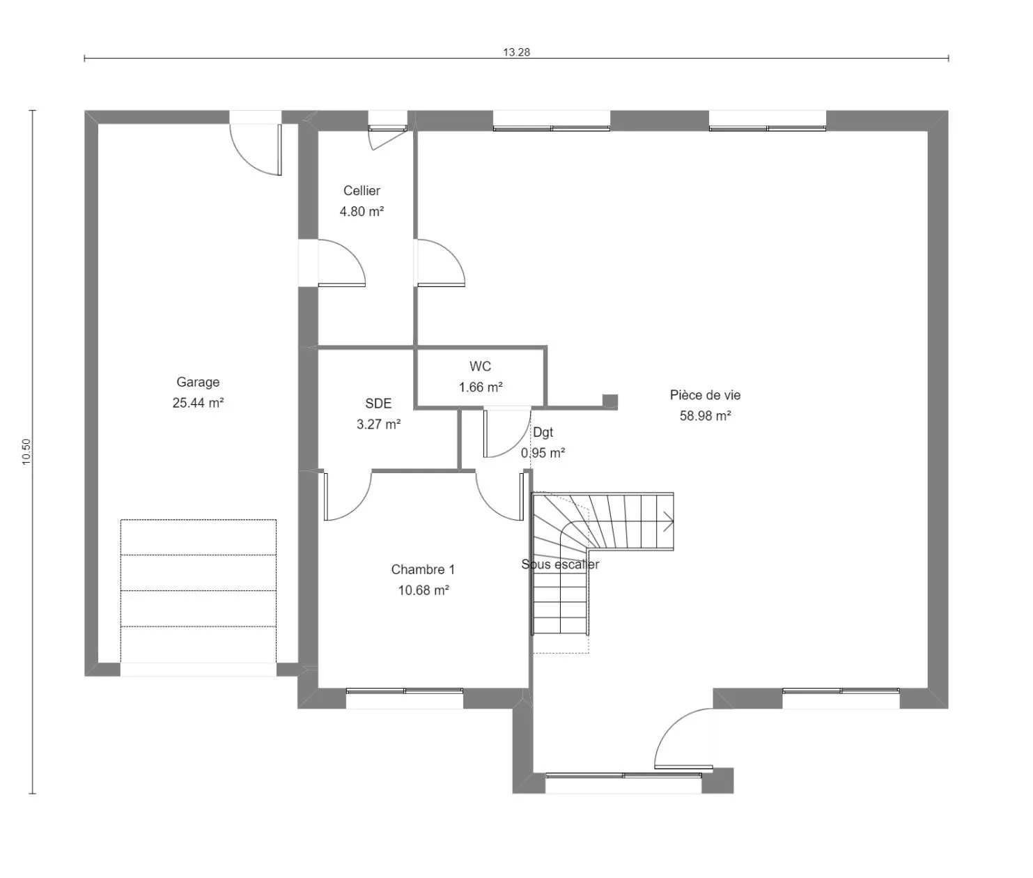 Dahlia-5ch150 — modèle de maison