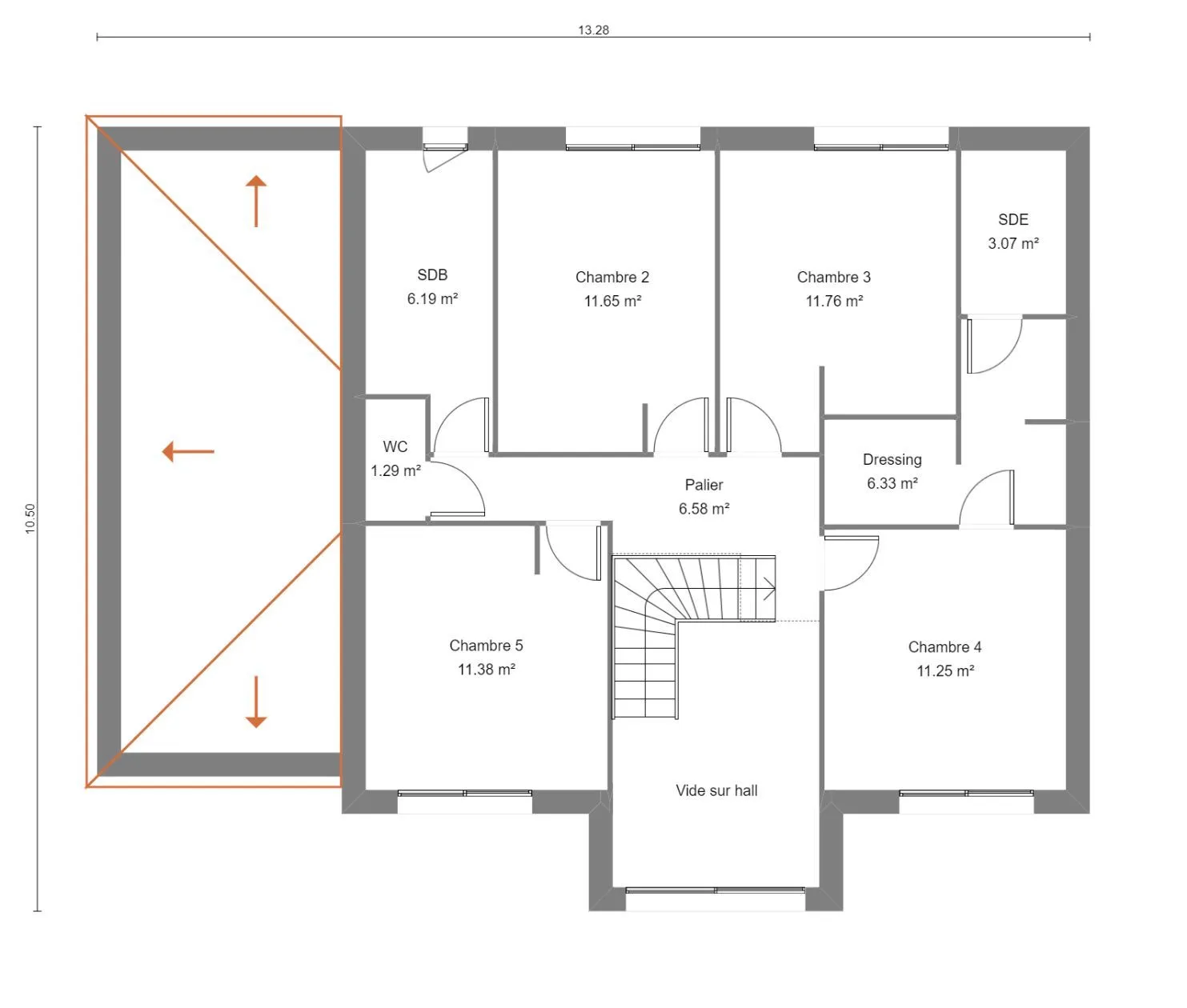 Dahlia-5ch150 — modèle de maison