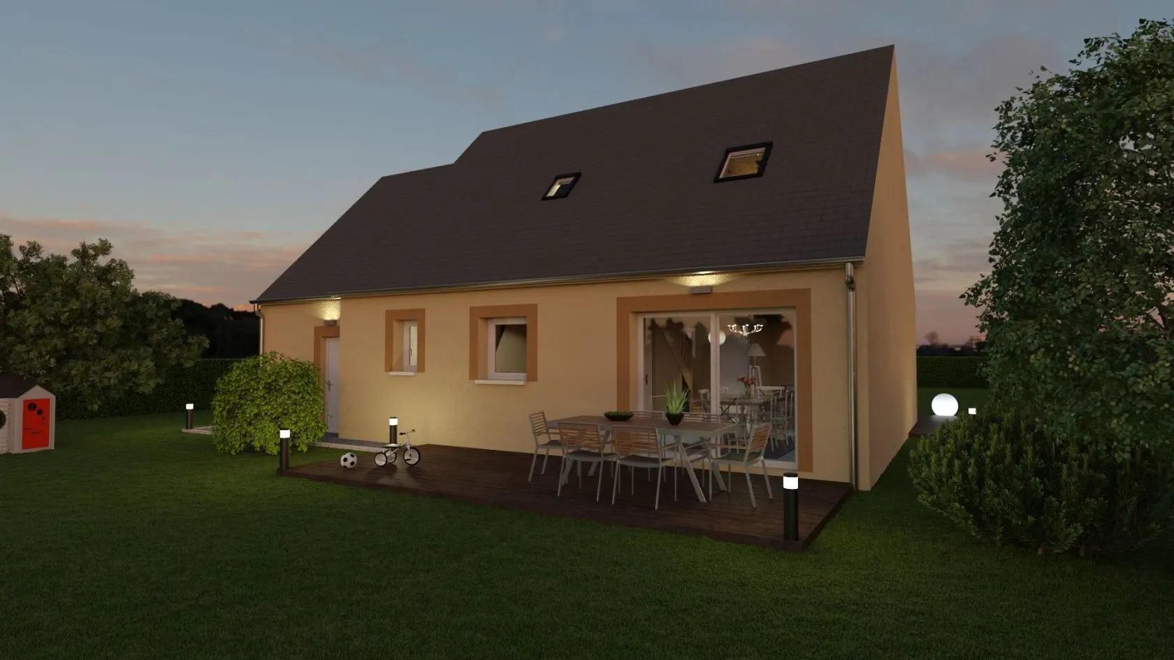 Maison neuve 83 m² à Grisy-Suisnes (77166)
