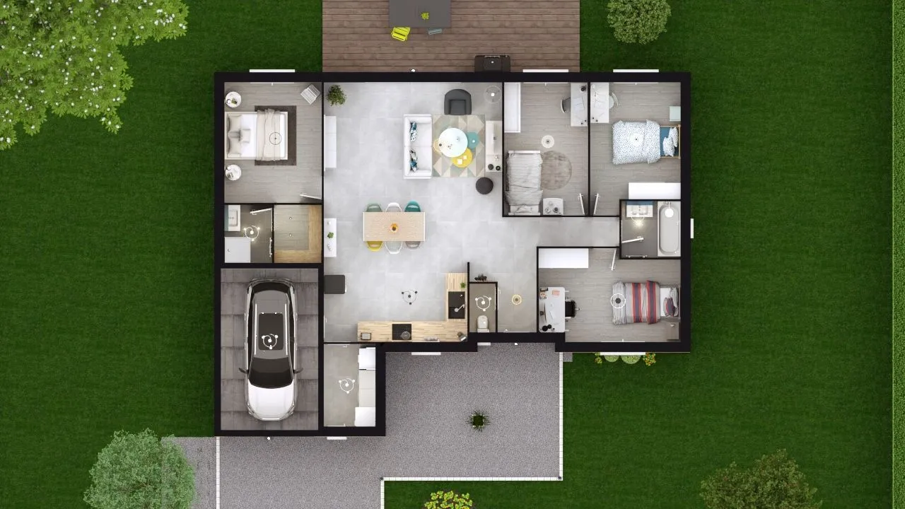 Maison neuve 106 m² à Fresnay-l'Évêque (28310)