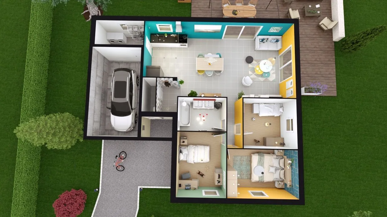 Maison neuve 90 m² à Meaux (77100)