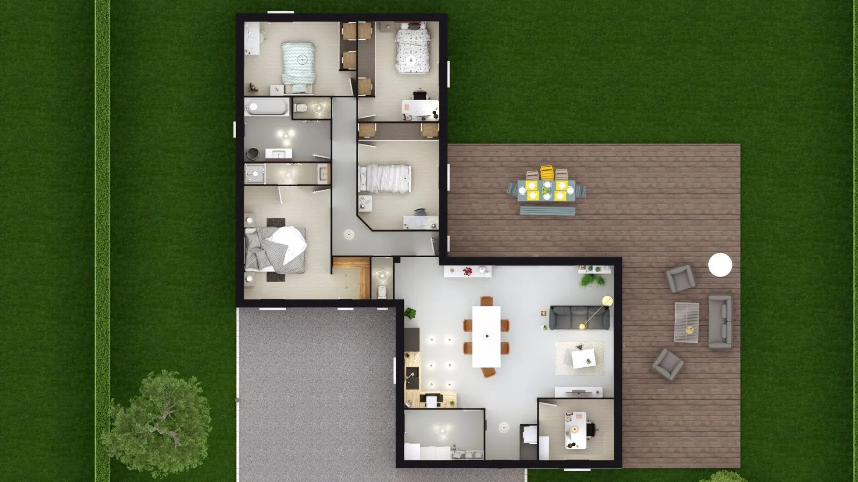 Maison neuve 130 m² à Montévrain (77144)