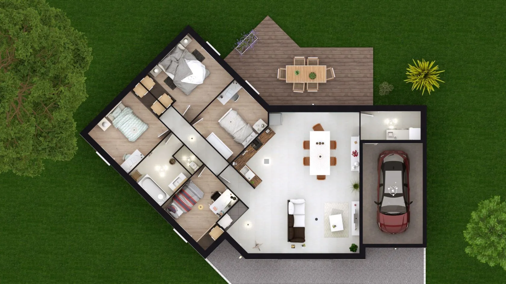 Maison neuve 103 m² à Boissy-Saint-Léger (94470)