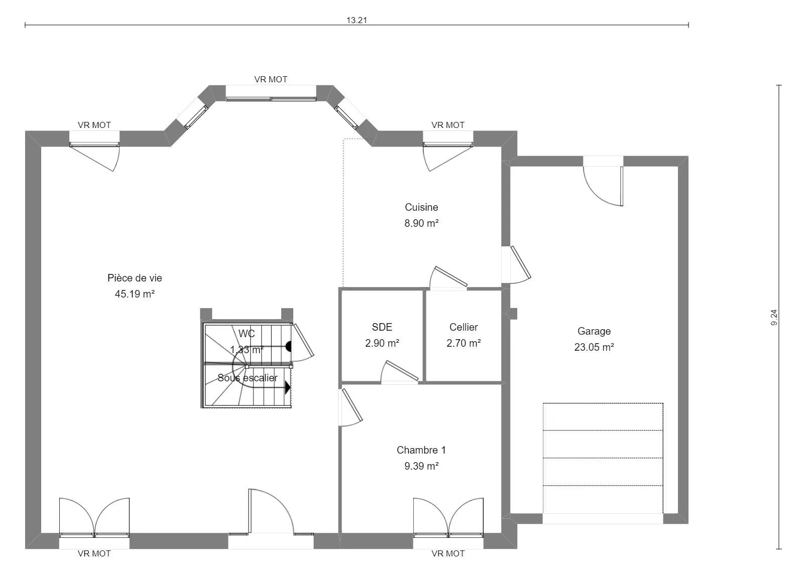 Carlina-5ch133 — modèle de maison