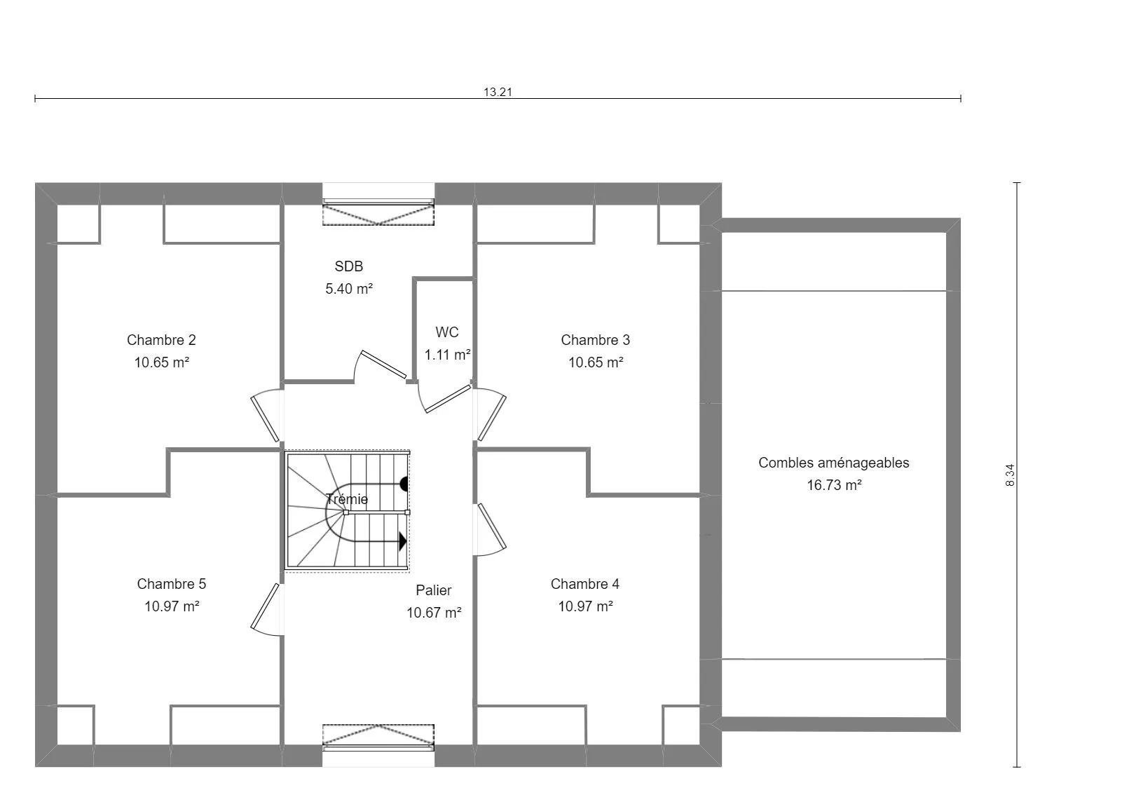 Carlina-5ch133 — modèle de maison