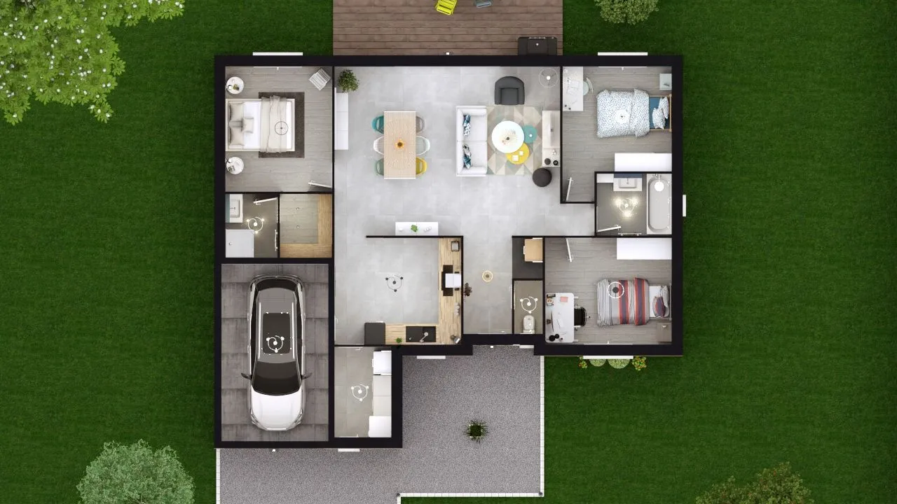 Maison neuve 92 m² à Saint-Jean-les-Deux-Jumeaux (77660)