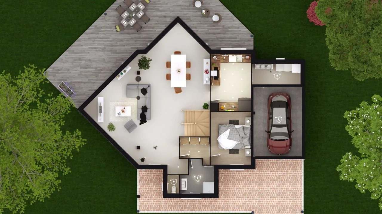 Maison neuve 153 m² à Boullay-les-Troux (91470)
