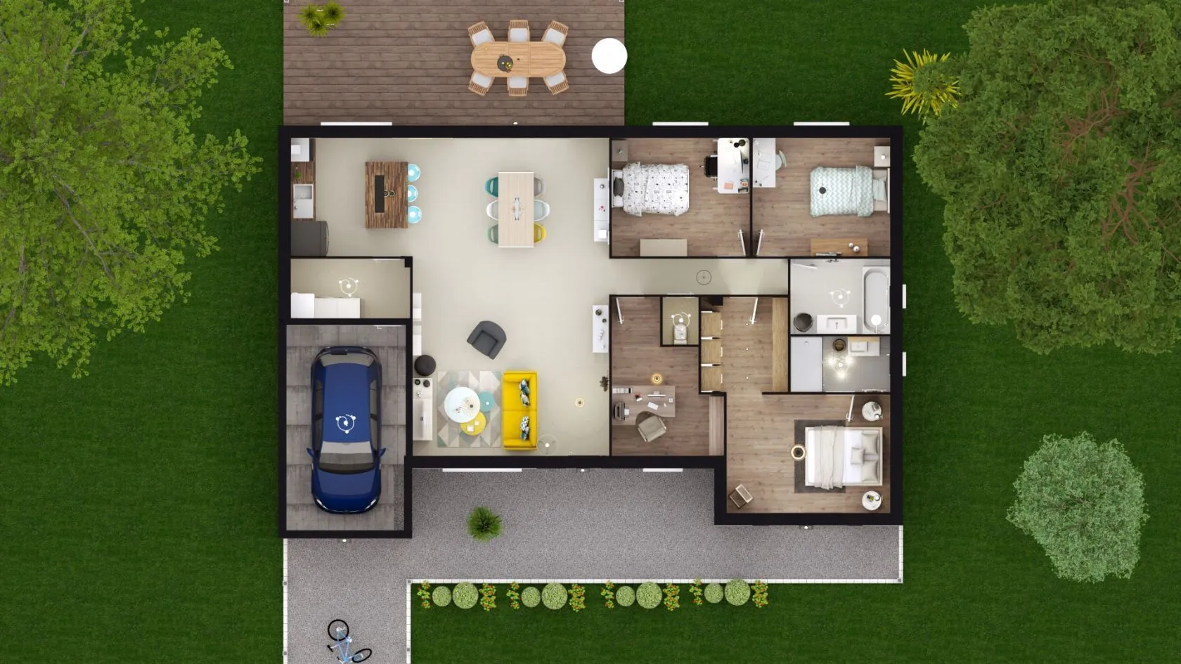 Maison neuve 114 m² à Saint-Fargeau-Ponthierry (77310)