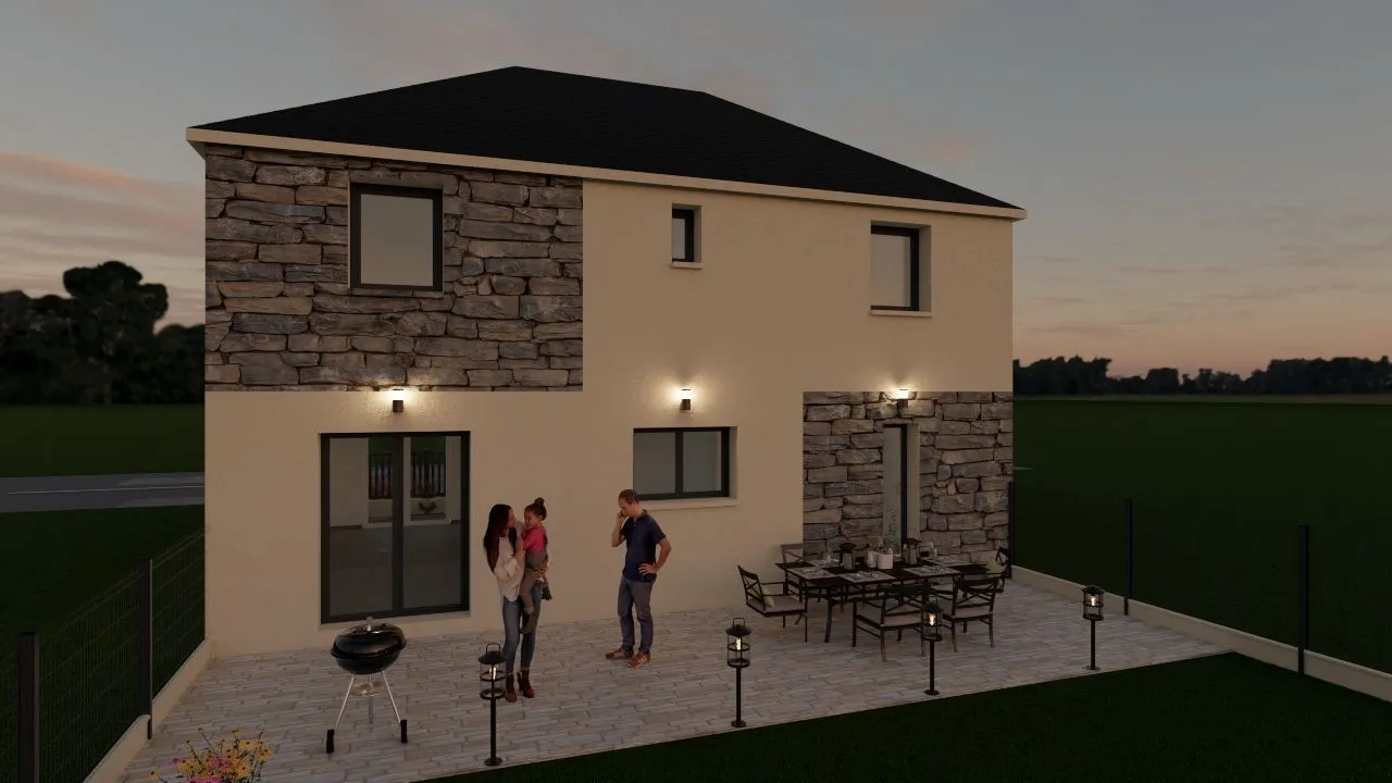 Maison neuve 102 m² à Boissise-la-Bertrand (77350)