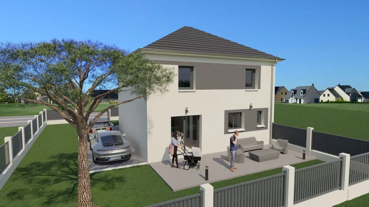 Maison neuve 104 m² à Saint-Vrain (91770)