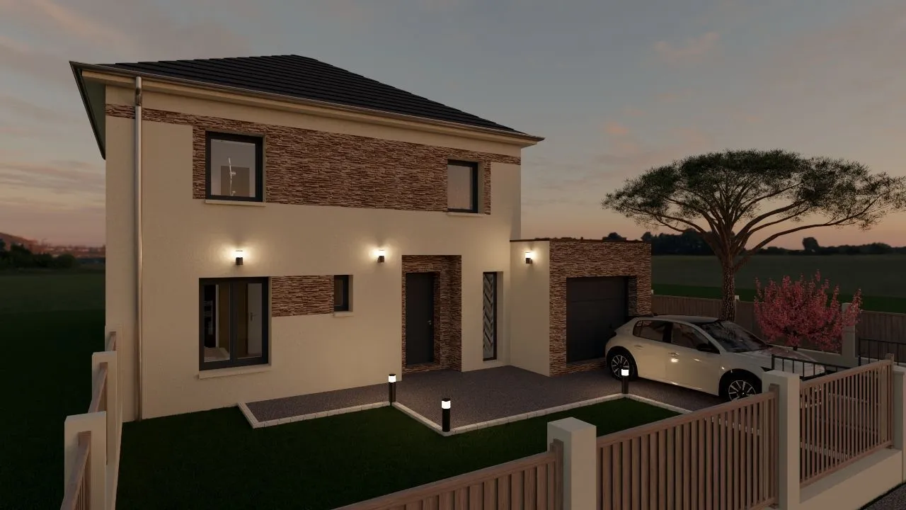 Maison neuve 135 m² à Saint-Fargeau-Ponthierry (77310)