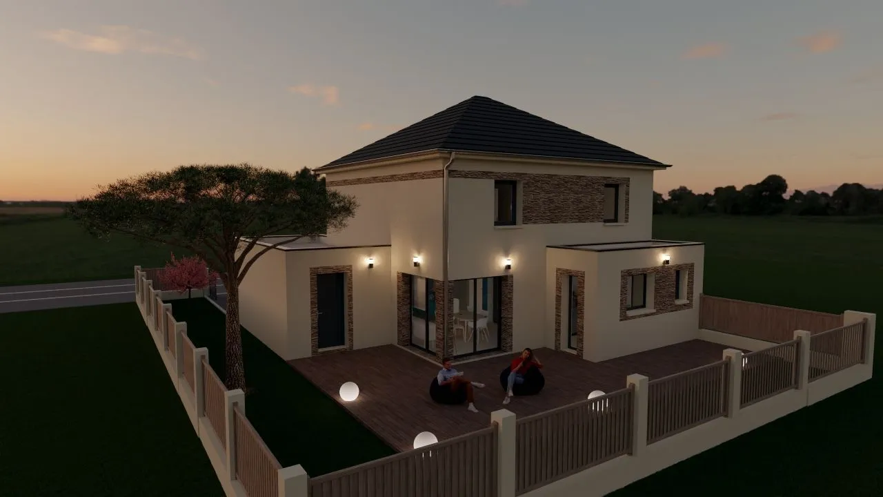 Maison neuve 135 m² à Saint-Fargeau-Ponthierry (77310)