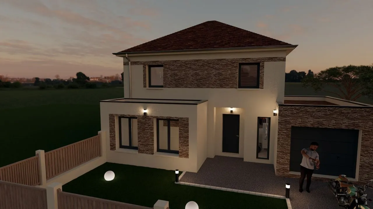 Maison neuve 135 m² à Saint-Fargeau-Ponthierry (77310)