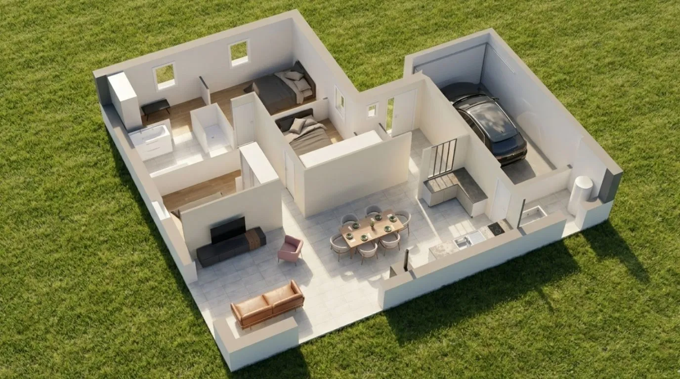 Maison neuve 101 m² à Entrammes (53260)