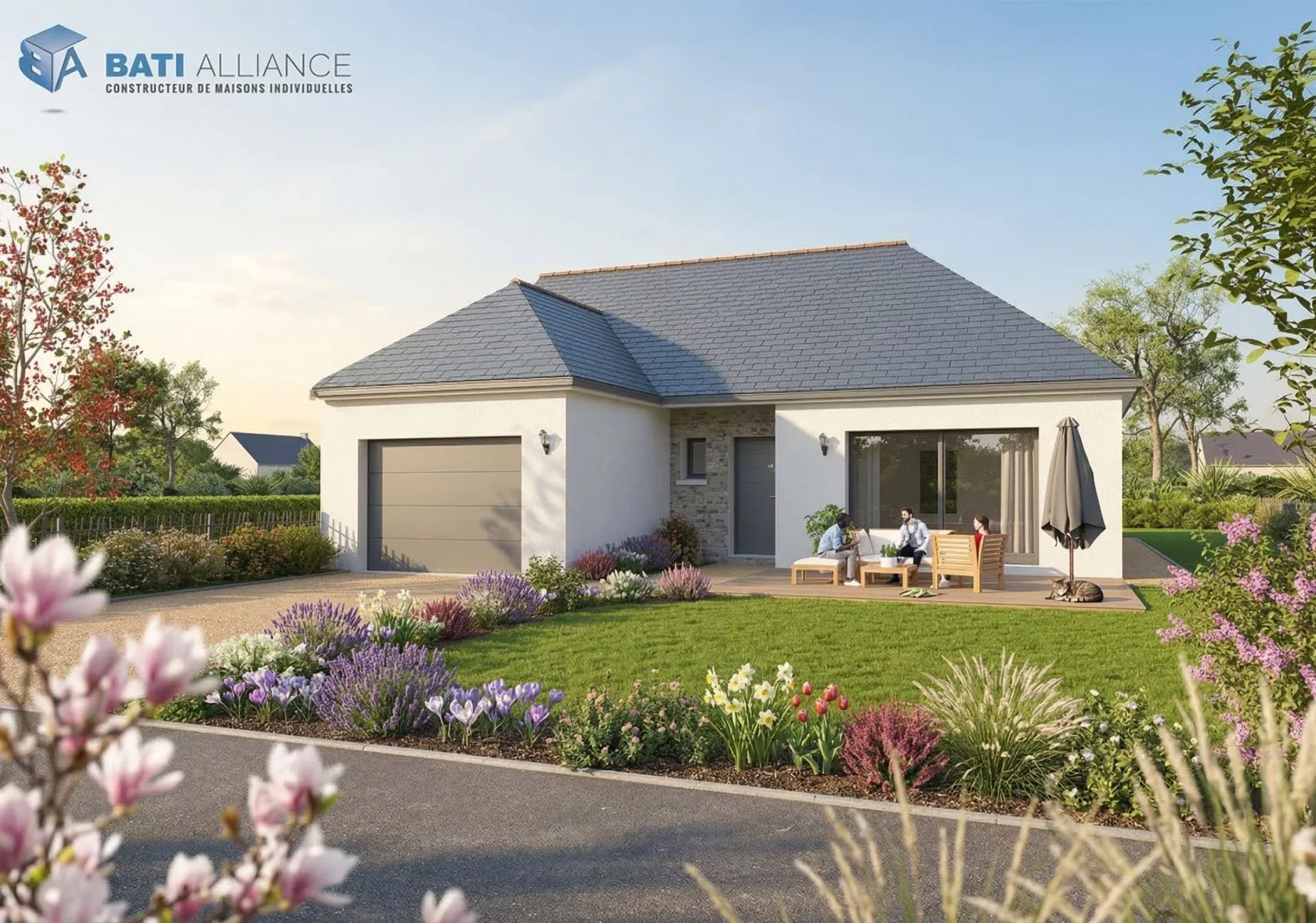 Maison neuve 100 m² à Quelaines-Saint-Gault (53360)