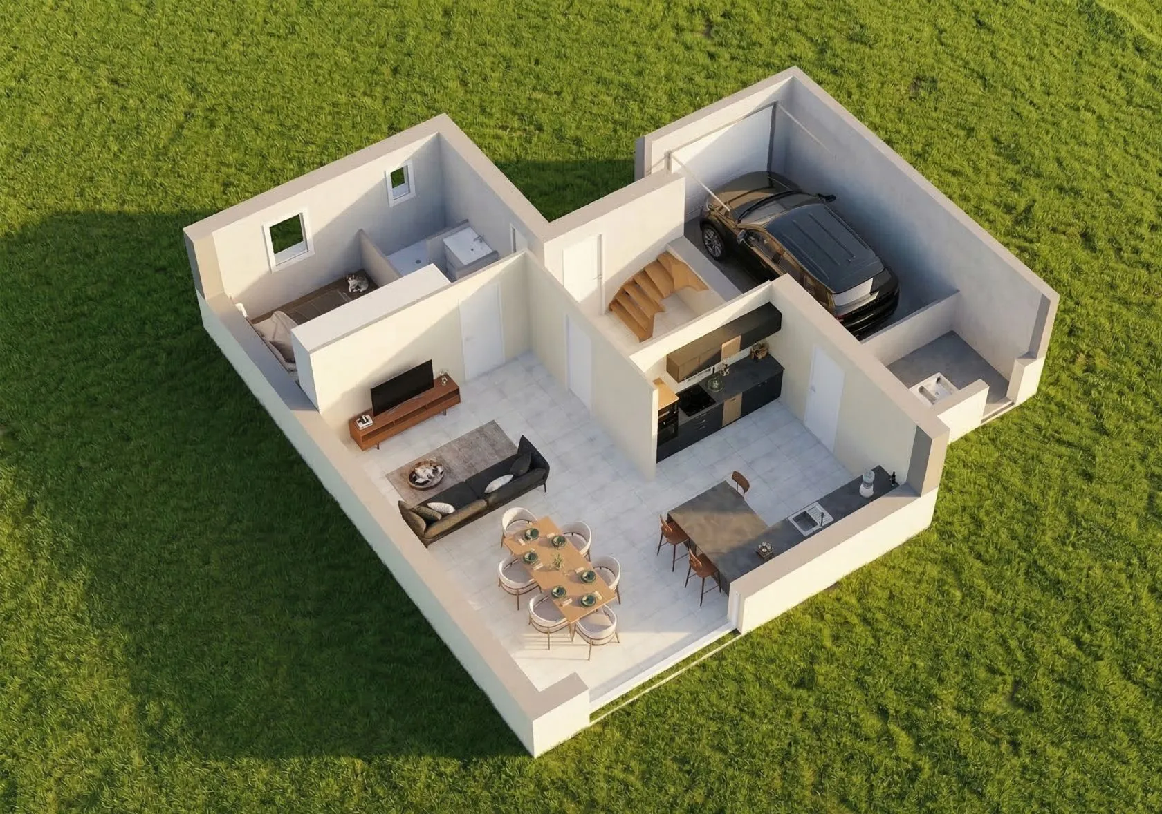 Maison neuve 108 m² à Ahuillé (53940)