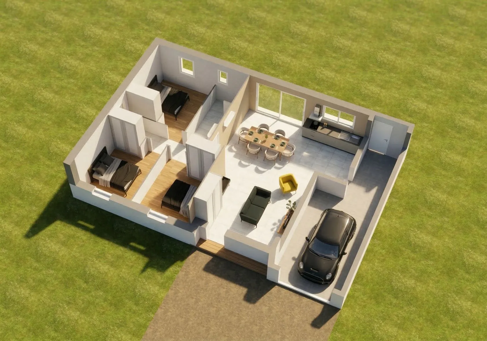 Maison neuve 80 m² à Entrammes (53260)
