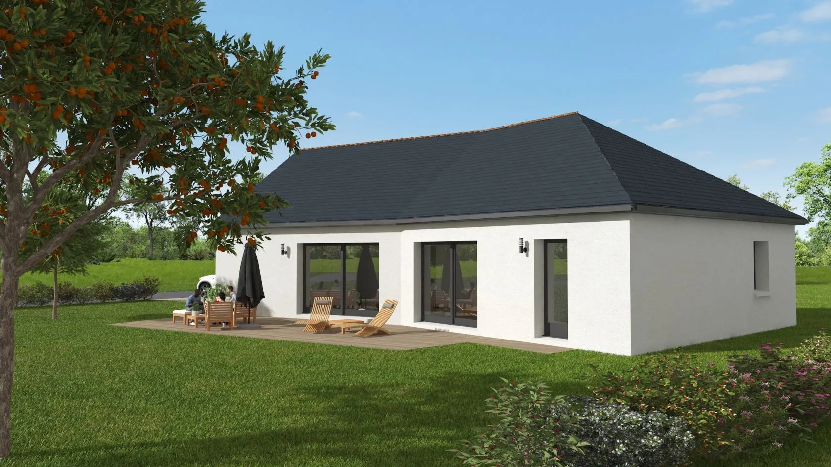 Maison neuve 93 m² à Soulgé-sur-Ouette (53210)