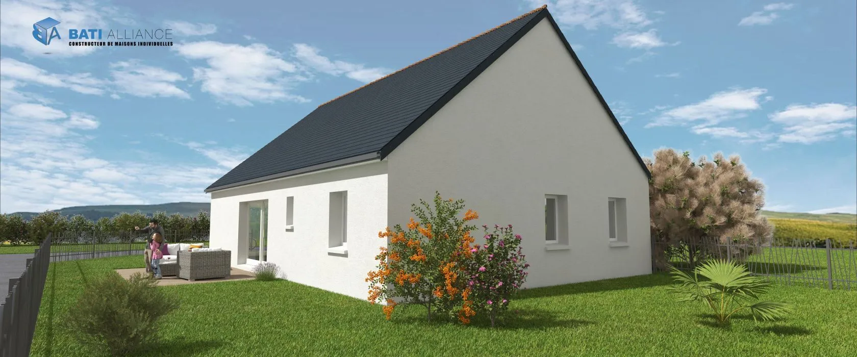 Maison neuve 89 m² à Pré-en-Pail (53140)