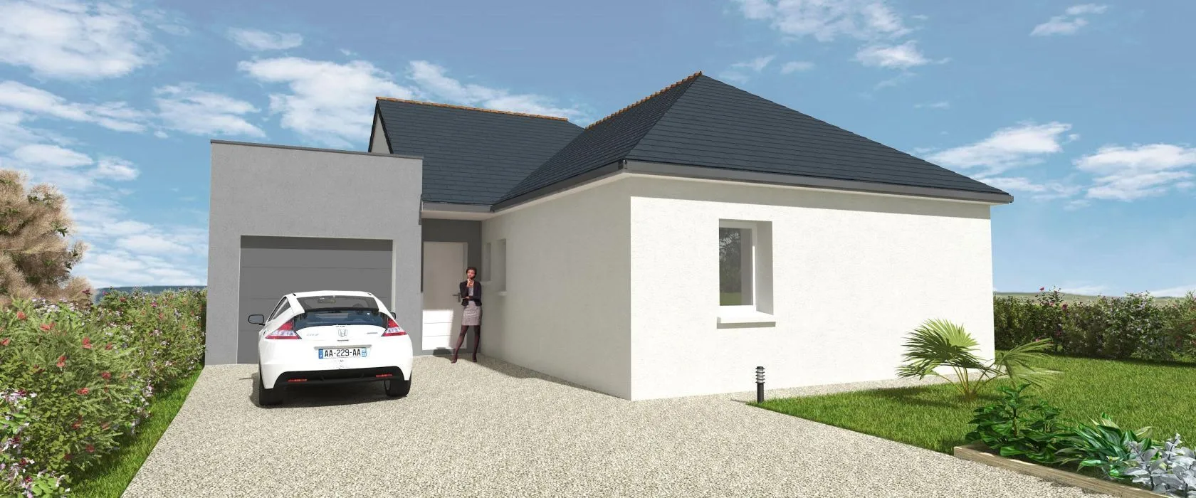 Maison neuve 83 m² à La Gravelle (53410)
