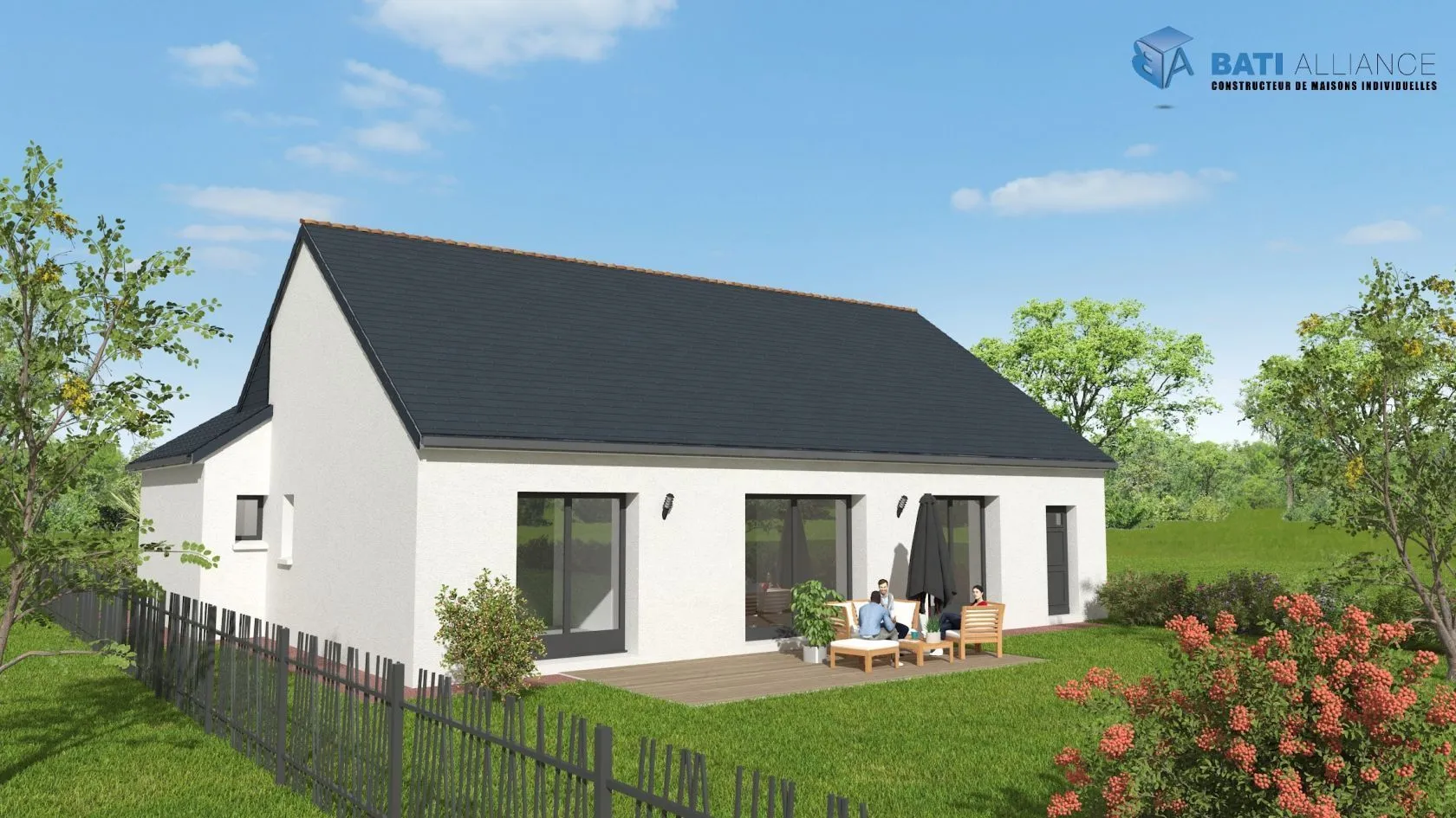 Maison neuve 99 m² à Quelaines-Saint-Gault (53360)