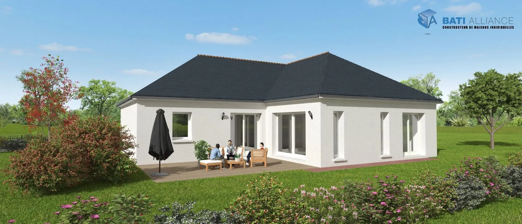 Maison neuve 100 m² à Brée (53150)