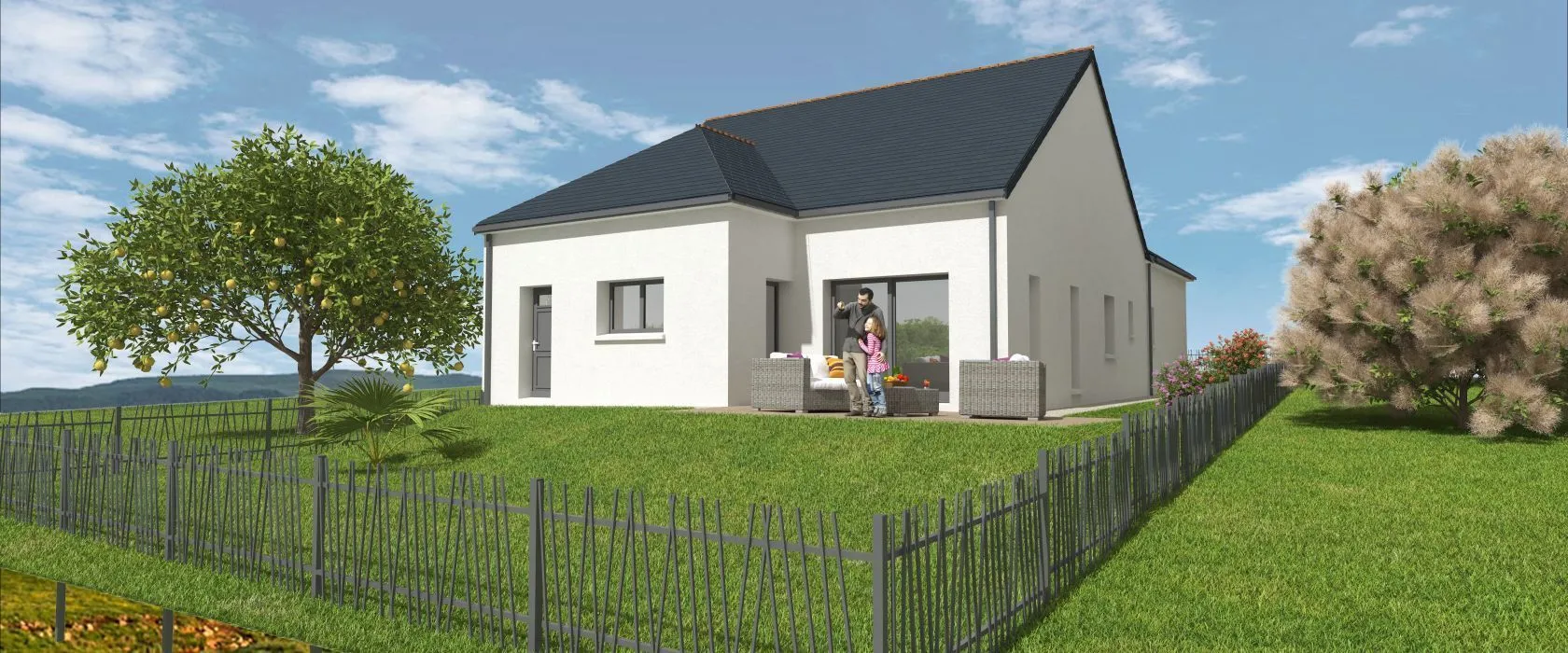 Maison neuve 109 m² à Ahuillé (53940)